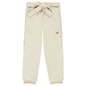 Joggingbroek met strikceintuur voor meisjes 