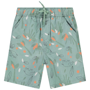 Bermuda met olifantenprint voor baby jongen 