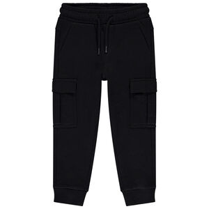 Jogging molleton uni à poches cargo pour garçon 