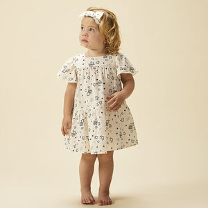 Hoofdband met fantasieprint voor babymeisje 