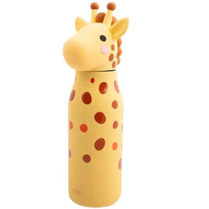 Gourde en inox + paille silicone - Pipa - 350 ml 
