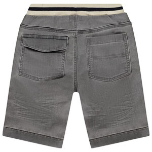 Bermuda jeanslook met fantasietaille en elastische taille voor jongen 