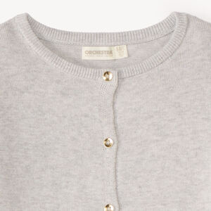 Effen gebreid vest voor meisjes 