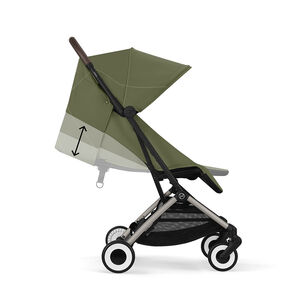 Kinderwagen canne ultracompact Orfeo taupe moss green Cybex Gold 