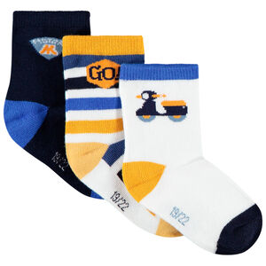 Lot de 3 paires de chaussettes assorties à motifs jacquard  