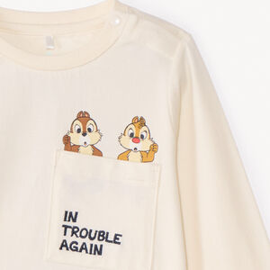T-shirt met lange mouwen in jersey Disney voor babyjongens met Tic en Tac-print 