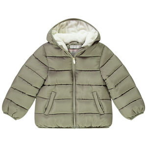 Donsjas met capuchon en microfleece voering voor meisjes 