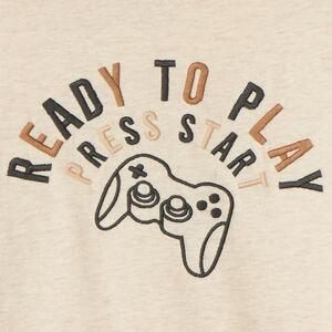 T-shirt met lange mouwen met gameboyprint jongens 