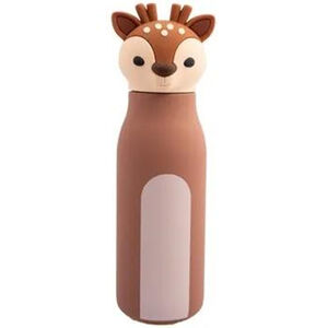 Gourde en inox + paille silicone - Milo - 350 ml 