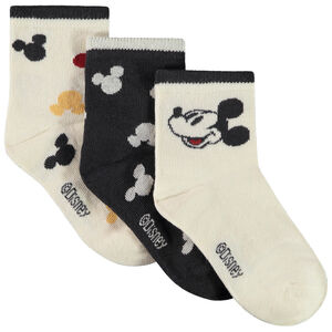 Lot de 3 paires de chaussettes normales Mickey Disney pour garçon 