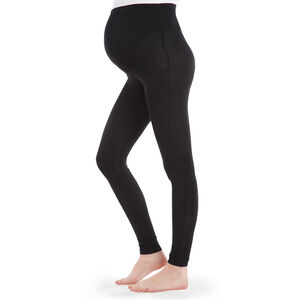 Legging de grossesse noir à bandeau haut 