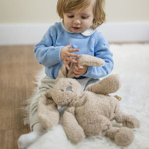 Peluche Lapin Teddy - Sable - 36 cm 