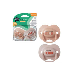SILICON PACIFIER TOMMEE TIPPEE 2X 0-6M ANYTIME STHR 
