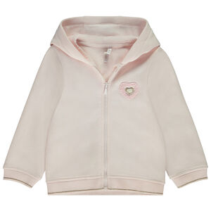 Gilet molleton avec patch bouclettes pour bébé fille 