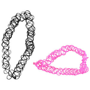 Set van 2 uitrekbare chokers voor meisjes 