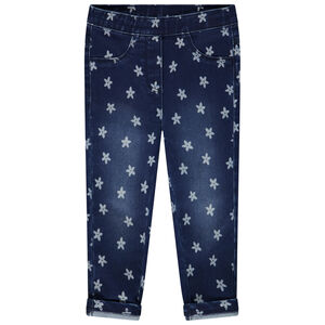 Jegging super stretch en twill imprimé fleurs pour bébé fille 