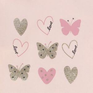 Sous-pull col roulé en jersey print fantaisie pour fille 