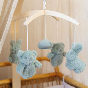 Mobile musicale en bois - Honey - Argile 