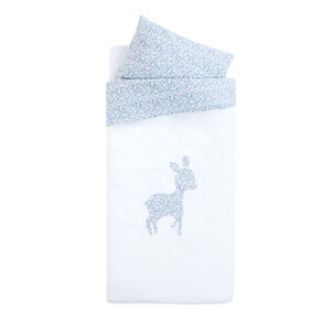 Dekbedovertrekset 100 x 140 cm + kussenhoes 60 x 40 cm - Tiny Flowers 