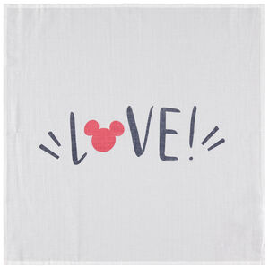 Lot de 3 langes en coton bio tétra motif Mickey Disney 