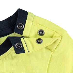 Ensemble t-shirt et bermuda print animaux et texte brodé 