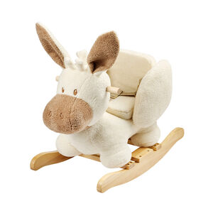 Schommeldier - Ezel - Teddy - Ecru 