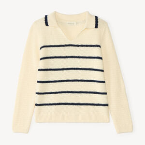 Polo trui voor meisjes in maritieme stijl 