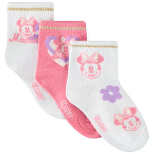 Lot de 3 paires de chaussettes normales Minnie Disney pour fille 