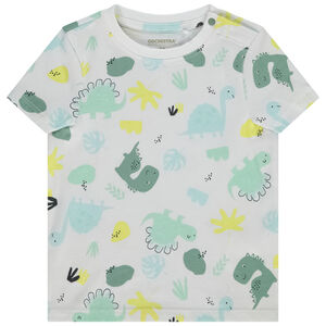 T-shirt manches courtes imprimées dinosaures pour bébé garçon 