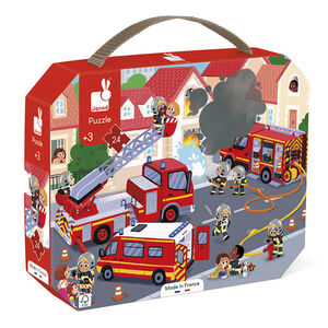 Puzzel 24 stukjes Brandweer 