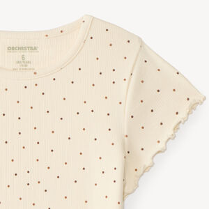 T-shirt voor meisjes met korte mouwen en een fantasieprint 