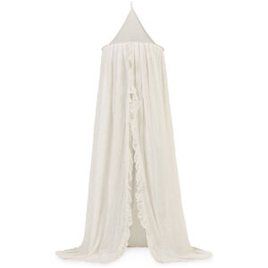 Ciel de lit et moutiquaire Vintage 245cm Volants Ivory 