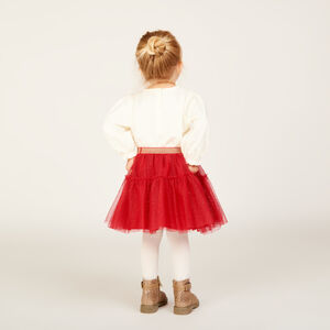 Jupe volantée en tulle pailleté pour bébé fille 