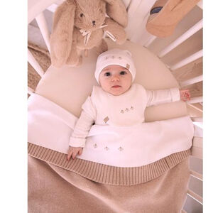 Deken 4 seizoenen in kasjmier - Oud roze - 80x80 cm 