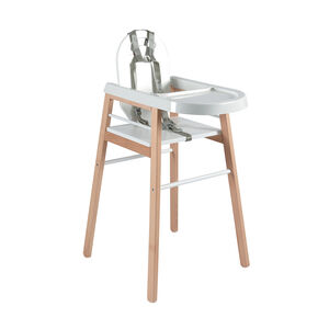 Chaise haute fixe Lili avec tablette amovible – Hybride Blanc  