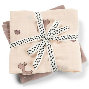 Set van 2 tetradoeken 65x65cm Lalee Rose  