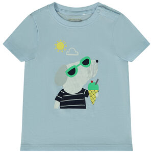 T-shirt korte mouwen fantasieprint voor baby jongen 