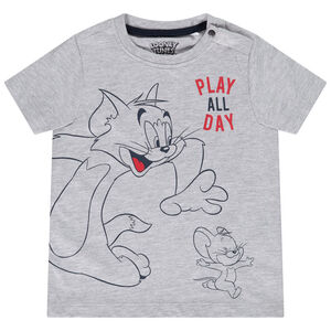 Korte mouwen T-shirt met Tom & Jerry print voor baby jongen 