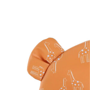 Réhausseur de chaise en toile déperlante imprimé girafes - Ocre 