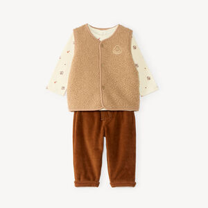 3-delige set met gilet zonder mouwen en Disney Tic en Tac motieven 