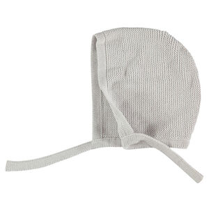 Tricotmuts met knooplintjes 