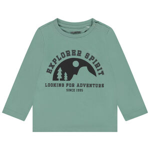 Langarm T-shirt met fantasiedruk voor babyjongen 