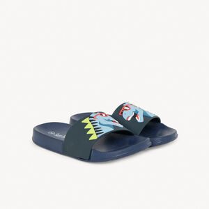 Dinosaurus slippers voor jongens met bandje volgens maat 