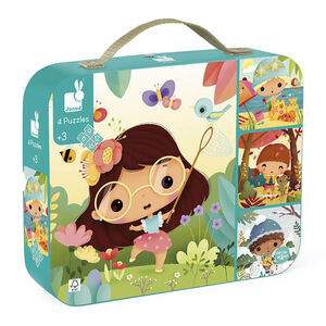 4 Evolutieve Puzzels 4 Seizoenen 6 tot 16 stukjes 