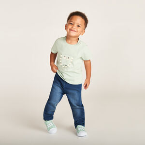 Korte mouwen T-shirt met speelse print voor babyjongen 