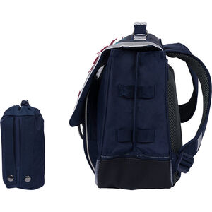 Cartable Hortense avec poche pour gourde - bleu marine 