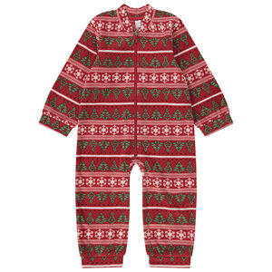 Pyjama topper in microfleece met kerstprint voor baby 