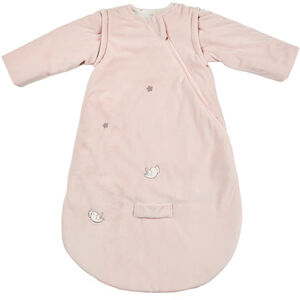 Gigoteuse à manches amovibles - Fanfan - Rose - velours - 70 cm 