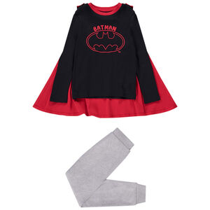 Pyjama 2-delig met afneembare cape Batman Warner voor jongens 