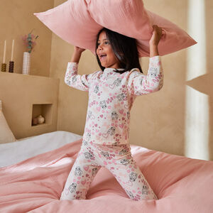 Pyjama 2 pièces manches longues fille imprimé Stitch Disney 